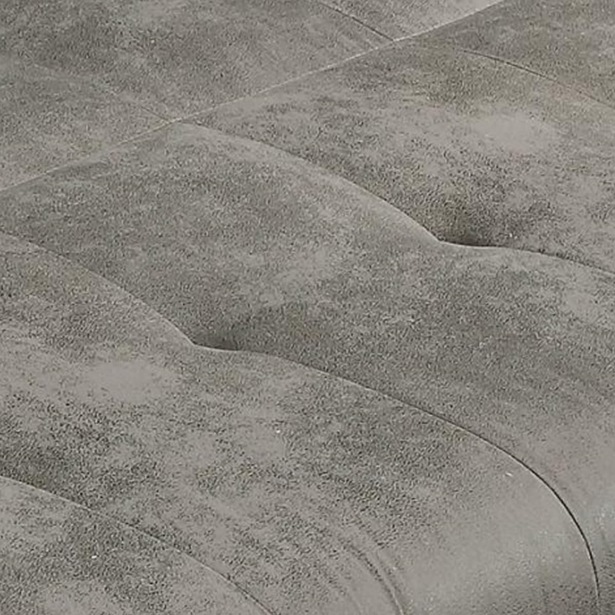 Somnia Descanso Divano Letto a 3 posti, Modello Cleo, Design Moderno, Pratico e Funzionale, con Cuscini Decorativi, Legno, Grigio Cemento, 188cm (Largo) x 88cm (Fondo) x 88cm (Alto)