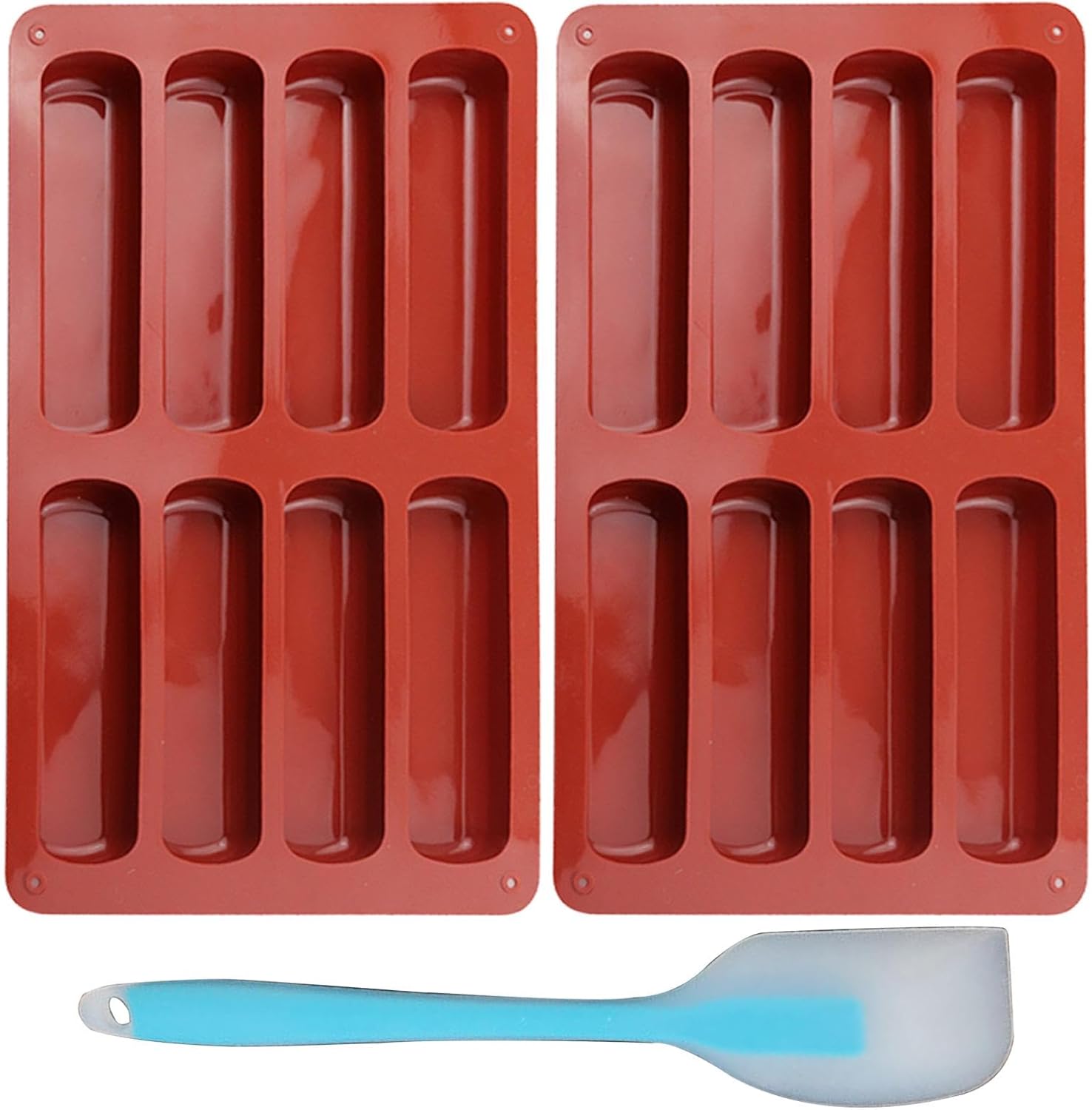 2 Pièces Moule Barre de Céréales 31cm x 21cm Moule Silicone Rectangulaire Mou 2 Pièces Moule Barre de Céréales 31cm x 21cm Moule Silicone Rectangulaire Mou