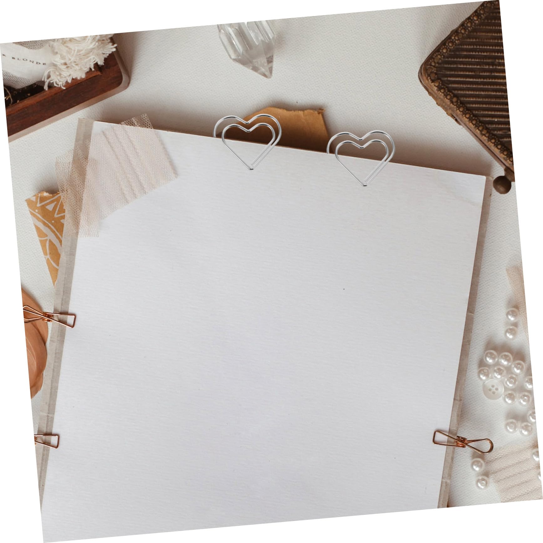 DOITOOL 5 Set Graffette Metallo Per Ufficio E Scuola Clip Decorative Per Documenti E Segnalibri Accessori Scrivania Creativi 100 Pezzi * 5