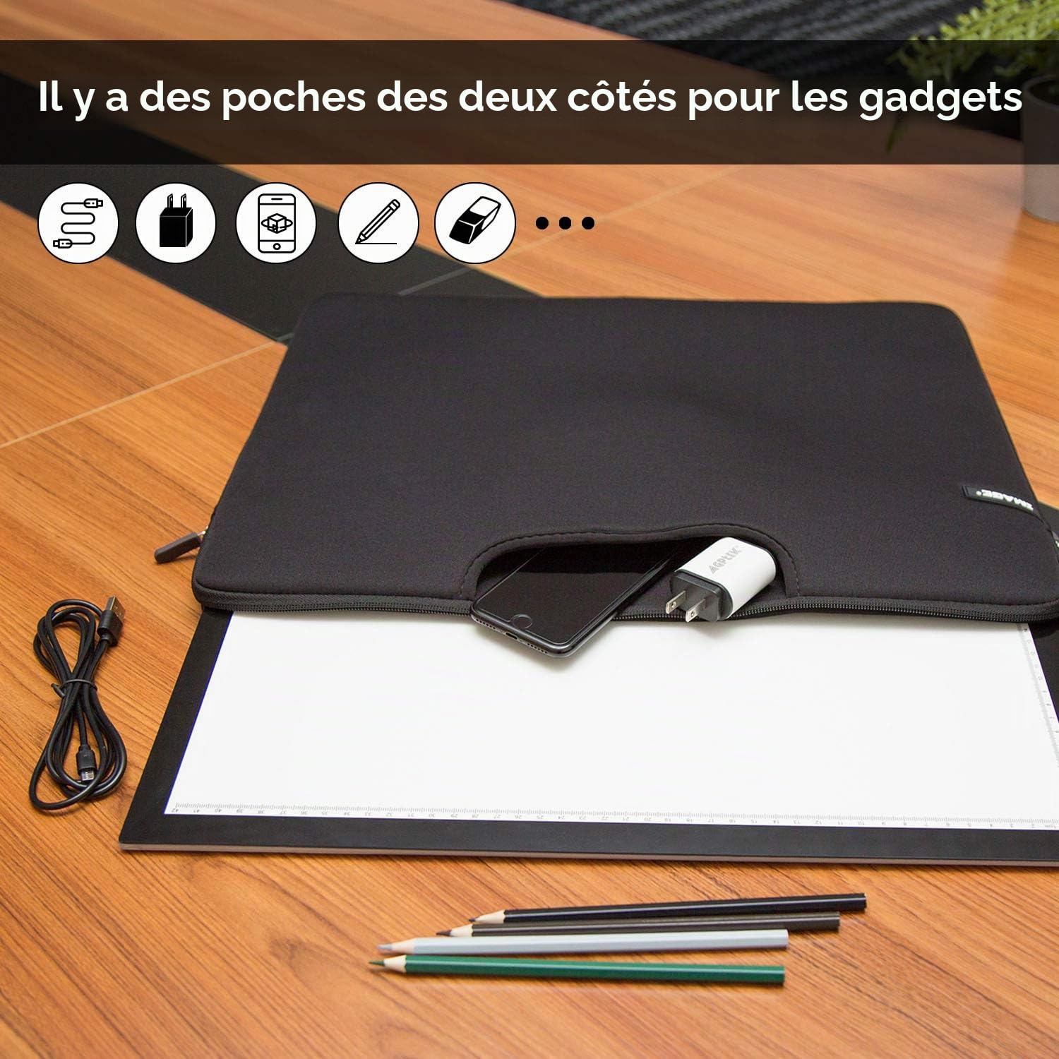 Housse de Protection pour Tablette Lumineuse A3 et A4