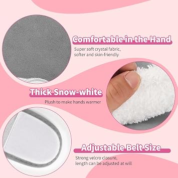 Hot Water Bottle Belt, Wearable Warm Hot Water Bottle with Waist Cover Hot Water Bag with Soft Cover Hot Water Bottles for Neck and Shoulder, Back, Legs Pain Relief and Warm