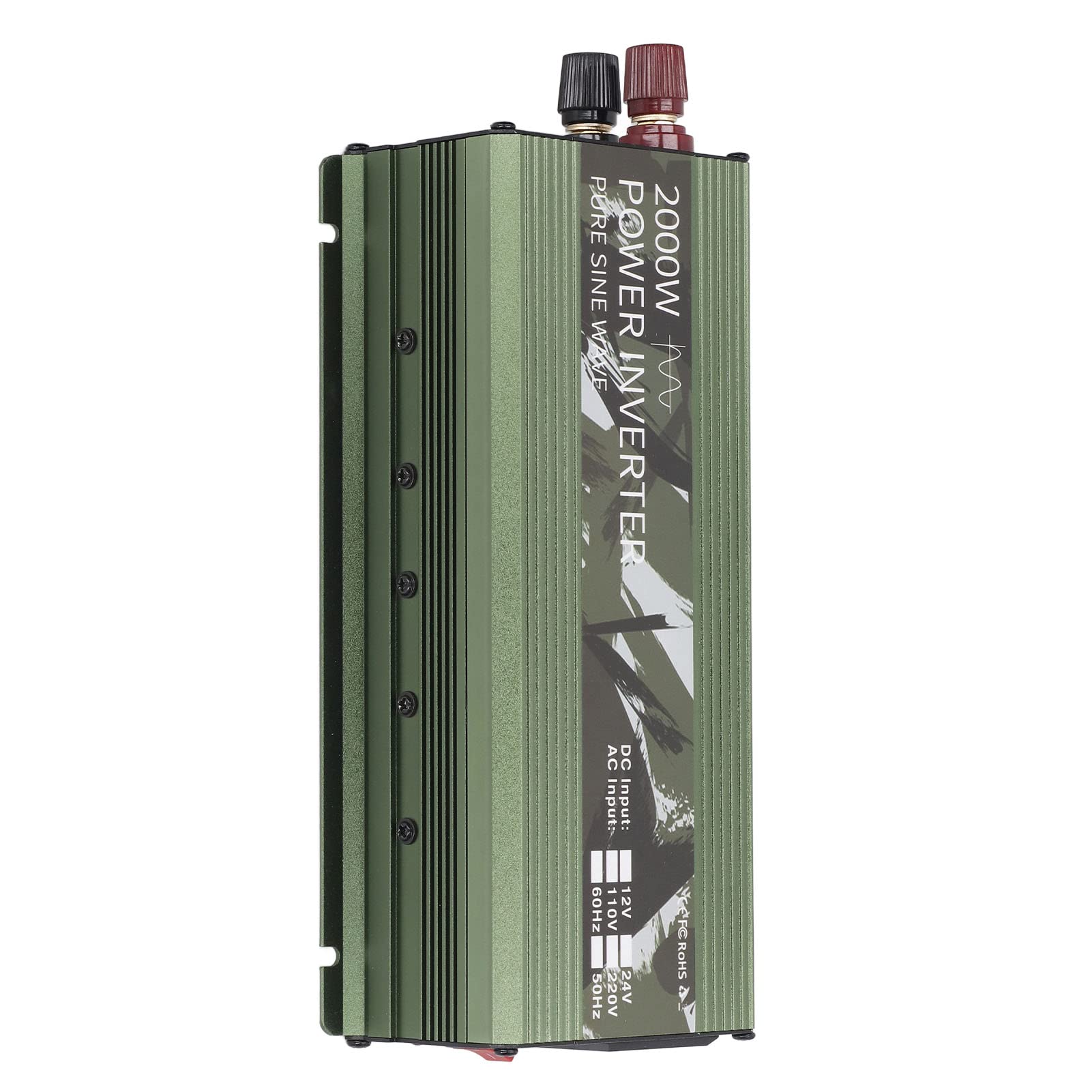 Fafeicy Przetwornica Samochodowa Czysty Sinus 12V DC na 220V AC 2000W