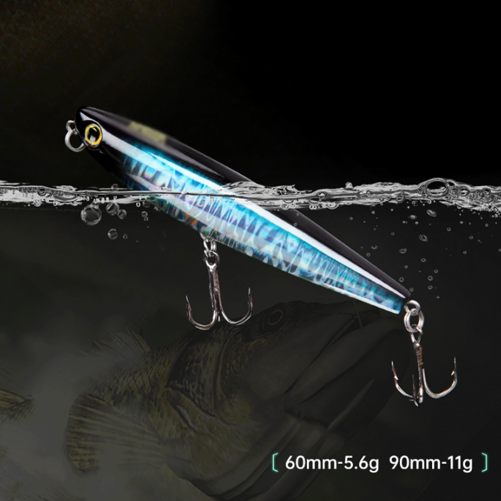 Leurres de pêche 5,6 g 11 g, appâts en Silicone, hameçon Triple, swimbait, wobbler, leurres jerkbait, matériel de pêche