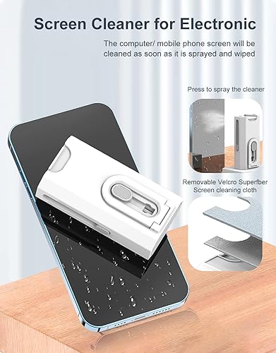 Miniatura 7 de Kit de limpieza para Airpod 8 en 1 kit de limpieza multifunción para teléfonos celulares audífonos cámara PC dispositivos inteligentes limpios con