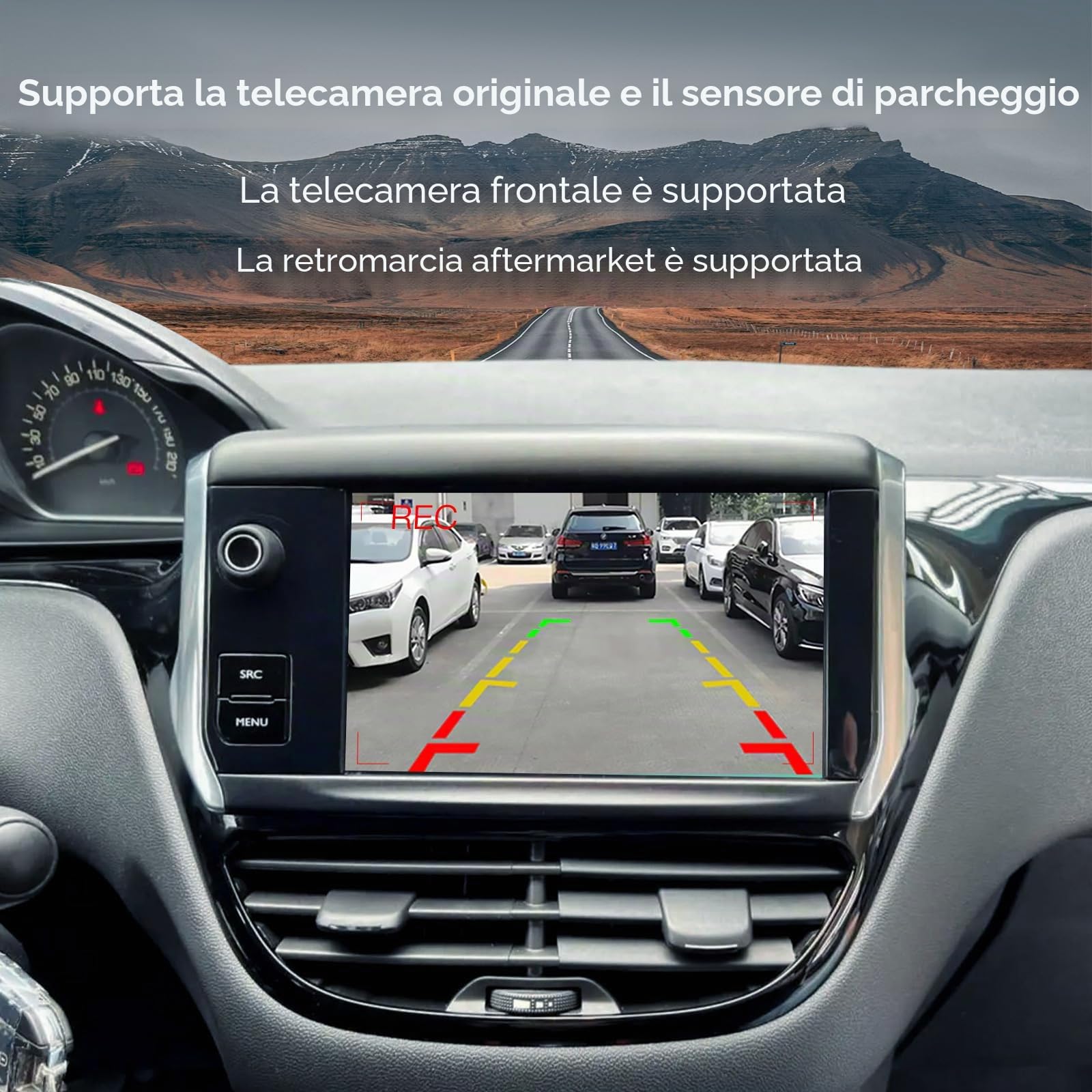 Adattatore auto senza fili CarPlay/Android per Peugeot Citroen Picasso 2013-2016 DS4 DS3 308 508 208 2008 C4 Support Specchio Link Navigation Audio e Video USB Camera