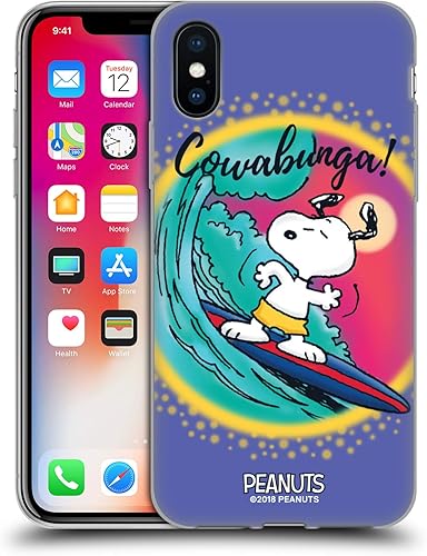 Vista 113 de Head Case Designs Funda de gel suave con licencia oficial de Peanuts I Love Pattern Snoopy Boardwalk Airbrush compatible con Apple iPhone 15