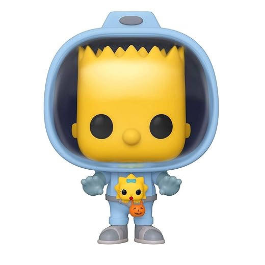 Sale Funko Pop! Animation: Simpsons - Bart W/Chestburster Maggie, Multicolor, 3.75 Inches (50138)