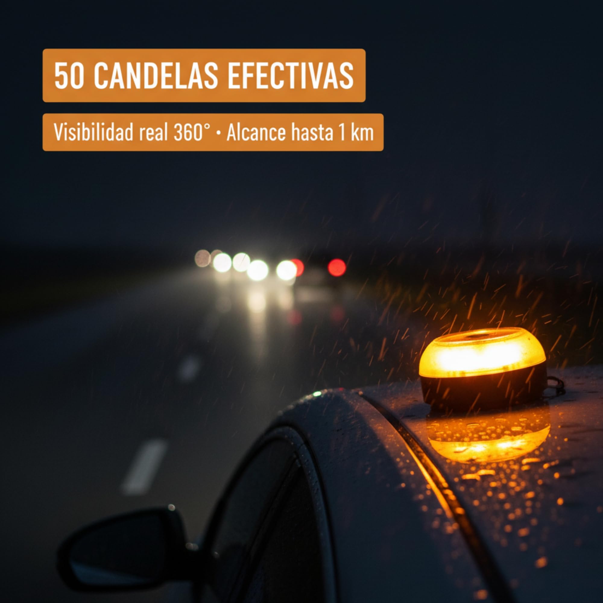 baliza v16 homologada dgt con geolocalizador – Certificada por la DGT - luz emergencia coche homologado dgt v16 con geolocalización - 12 Años de Conectividad - IP55 + Base Magnética + Pilas Incluidas | Pilas Incluidas, Conexión DGT 3.0, Geolocalización, S