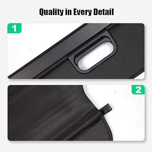 Miniatura 3 de Marretoo Cubiertas de carga negras retráctiles para Land Rover Discovery Sport 2015-2019 2018 2019