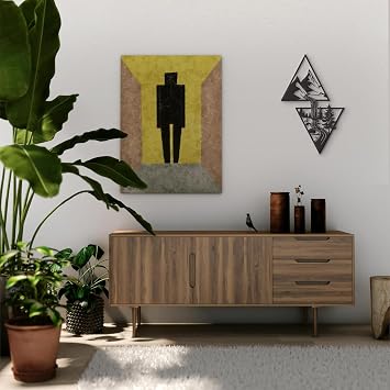 Xedatric Metal Mountain Wall Art, 11.8 x 7.5 in