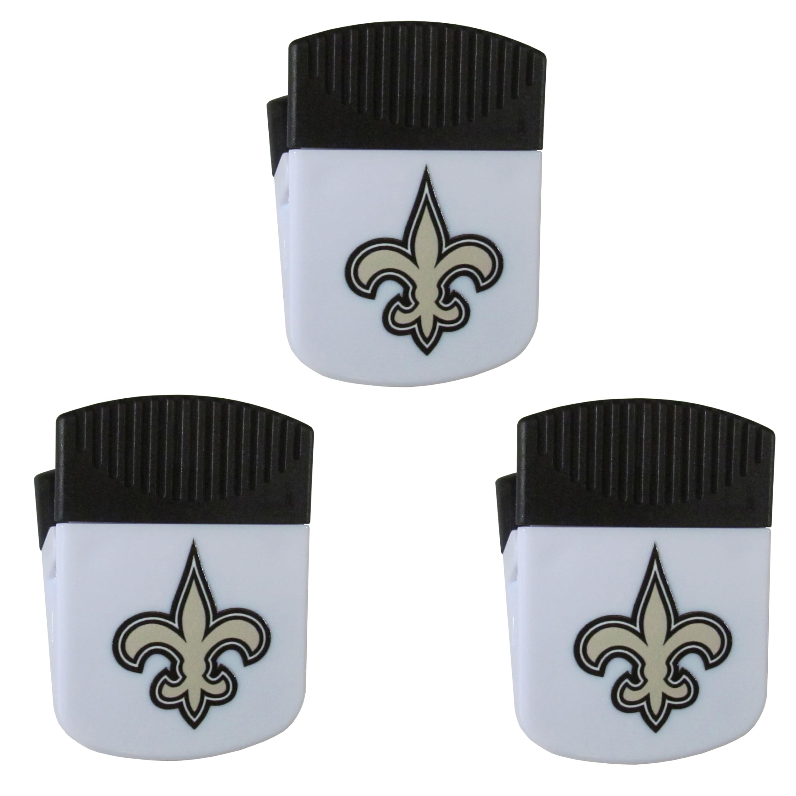 Siskyou Sports NFL New Orleans Saints Chip Clip Magnets, 3pk One Size, White