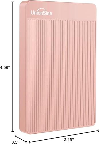 Miniatura 7 de UnionSine Disco duro externo portátil ultradelgado de 500 GB HDD-USB 3.0 para PC, Mac, portátil, PS4, Xbox one, Xbox 360-(rosa)