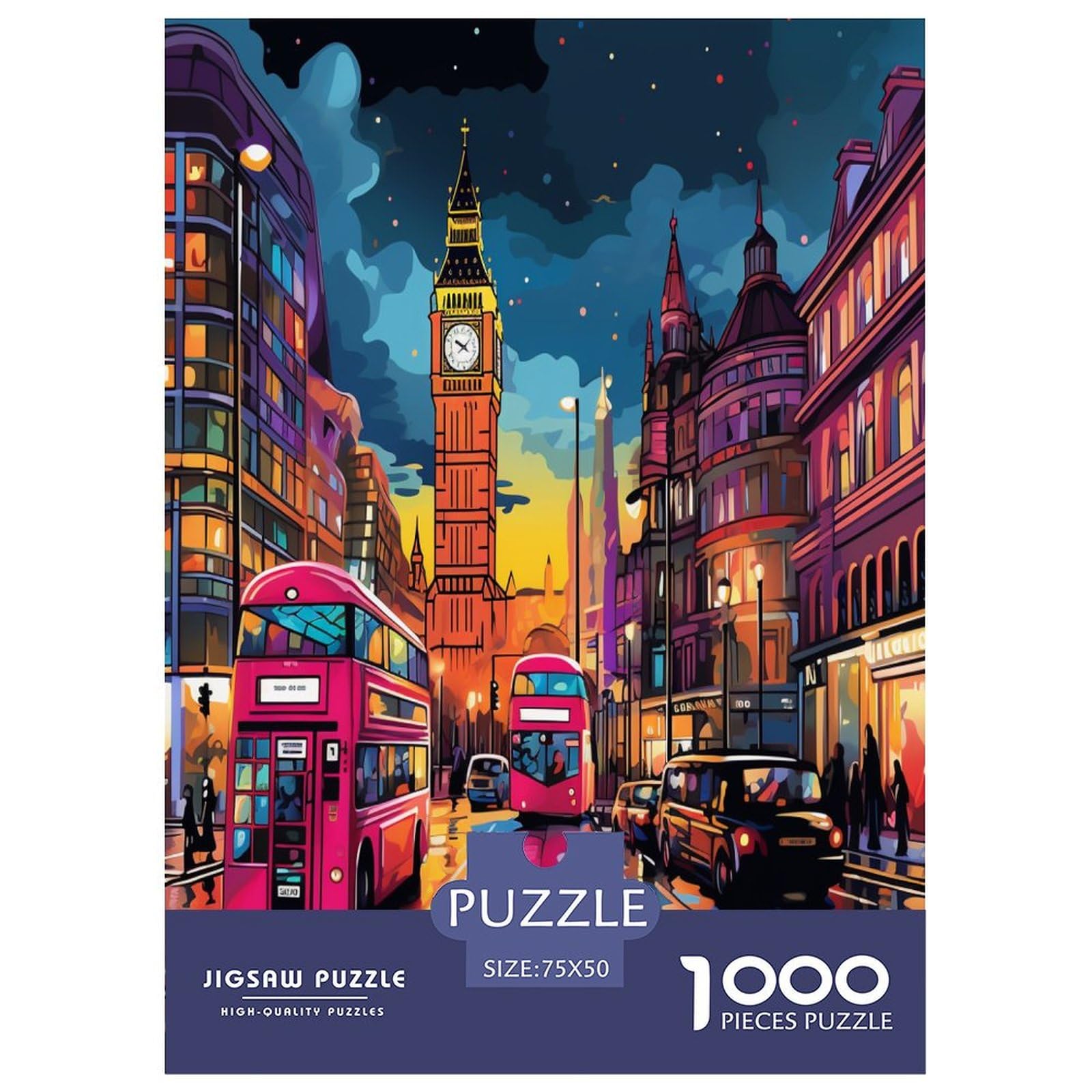 Puzzle Londres – 1000 pièces (La Loutre) | Assemblez-Moi