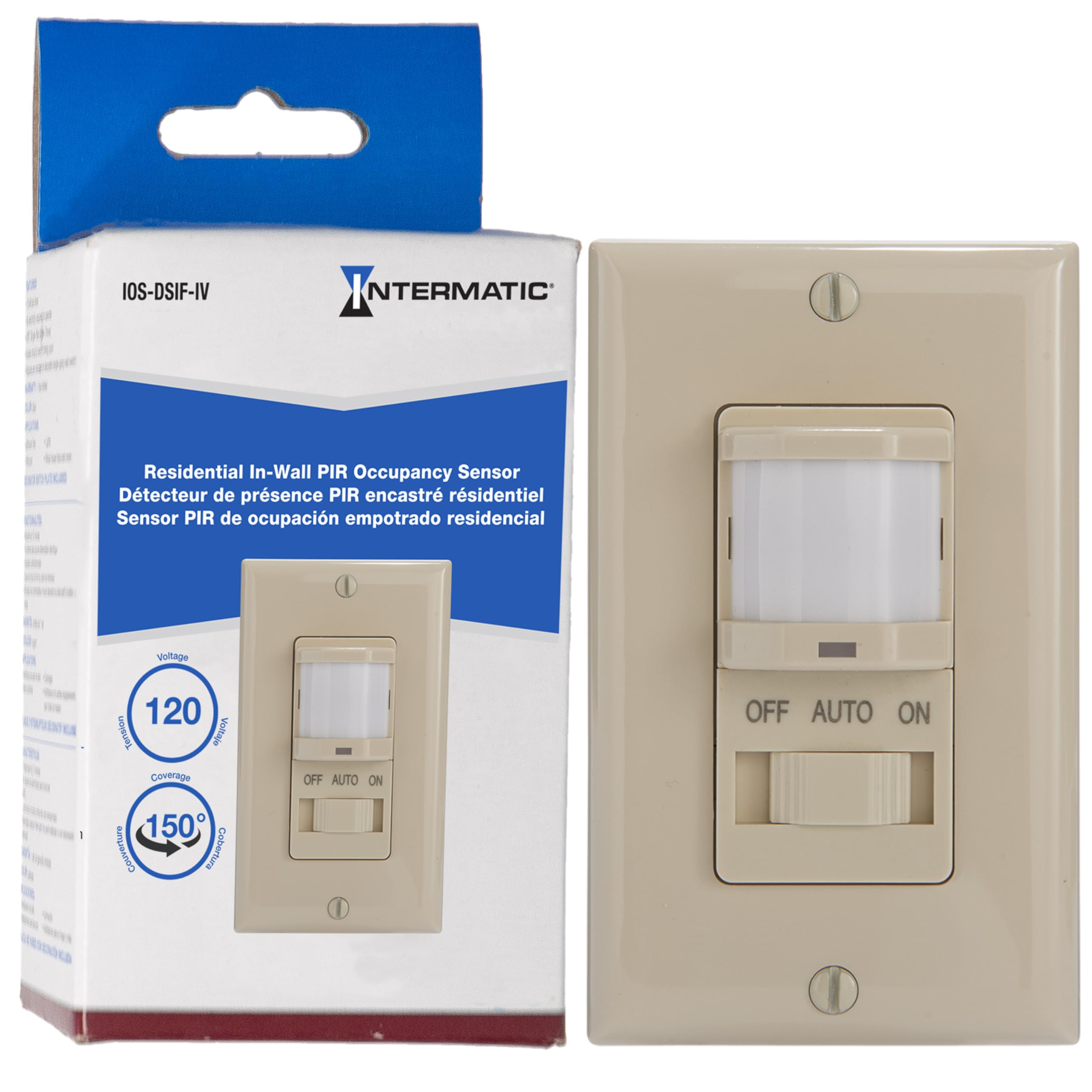 Intermatic Capteur d'occupation PIR iOS-DSIF-IV Decorator
