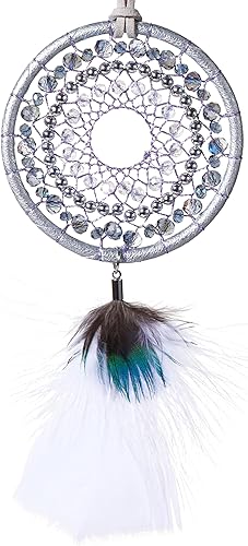 Mini atrapasueños, atrapasueños de plumas, atrapasueños de piedra de cristal curativo, atrapasueños de cristal para el interior del automóvil, Mini atrapasueños, atrapasueños de plumas, atrapasueños de piedra de cristal curativo, atrapasueños de cristal para el interior del automóvil,