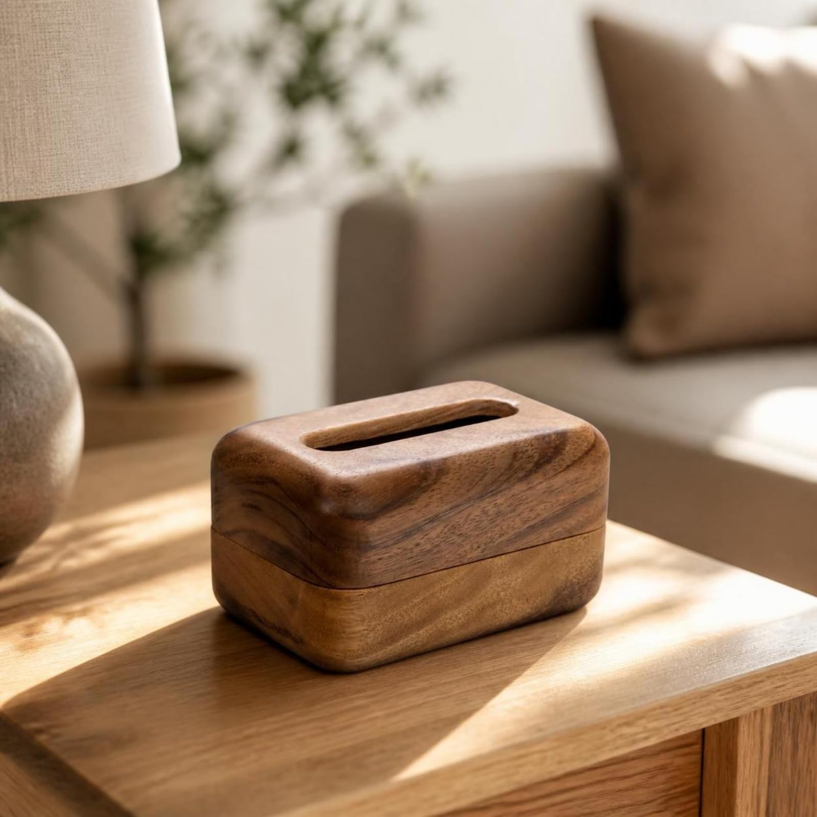 Boîte à Mouchoirs en Bois Élégant