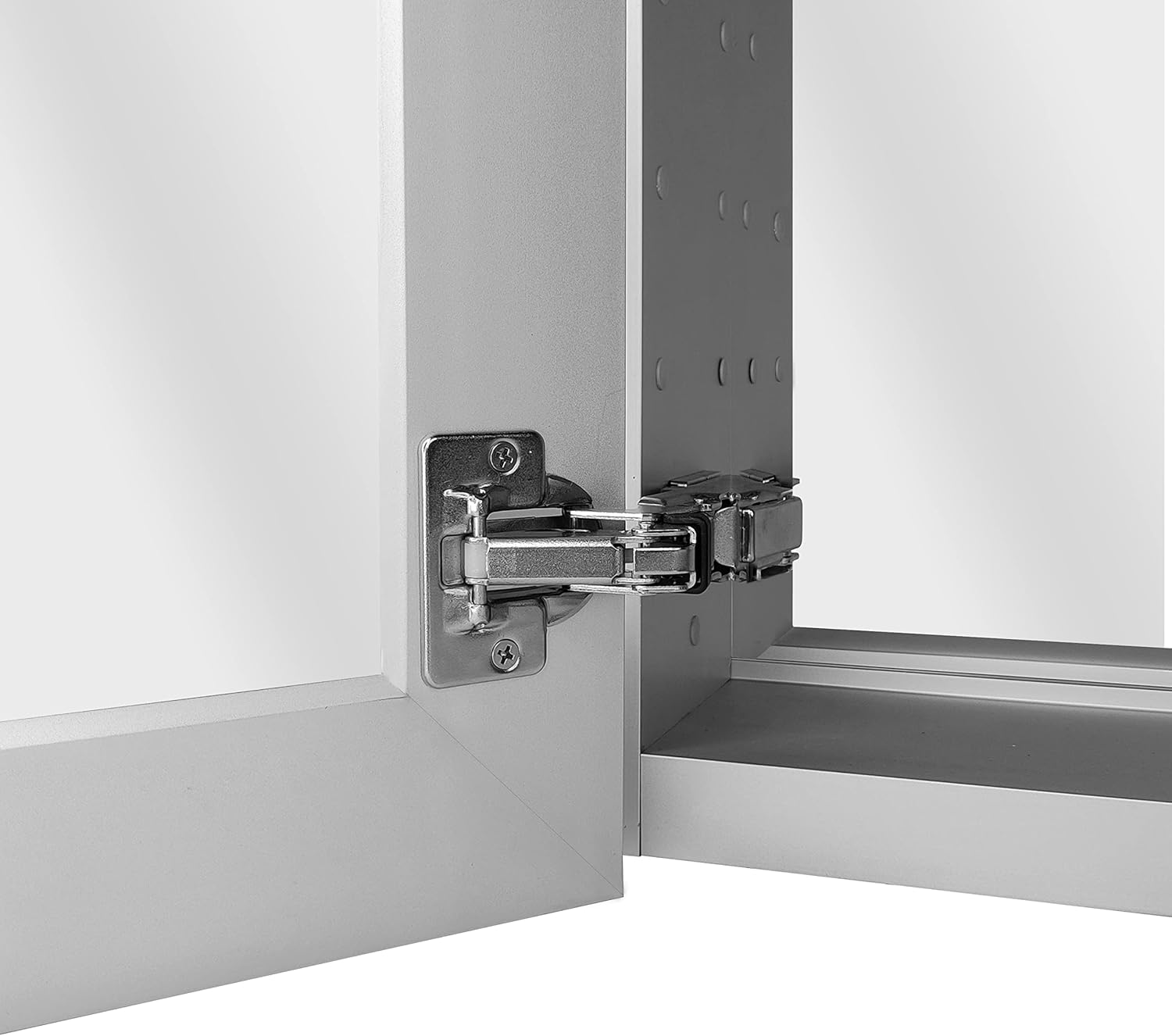 Exсluѕіvе Dіѕсоunt 60% Prісе B&C 12x26 inch Satin Aluminum Medicine Cabinet with Mirror for Bathroom，Fameless Bathroom Morden Cabinet with Adjustable Glass Shelves,Wall-Mounted Storaged Mirror, Recess/Surface Installation