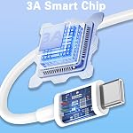 Gartmost [5-Pack] USB C à C 60W Câble de recharge rapide, 480 Transfert de données Mbps * 2M】, PD 3.0 Compatible avec iPhone 17/16/15 Plus Pro Max, MacBook, et plus (blanc)
