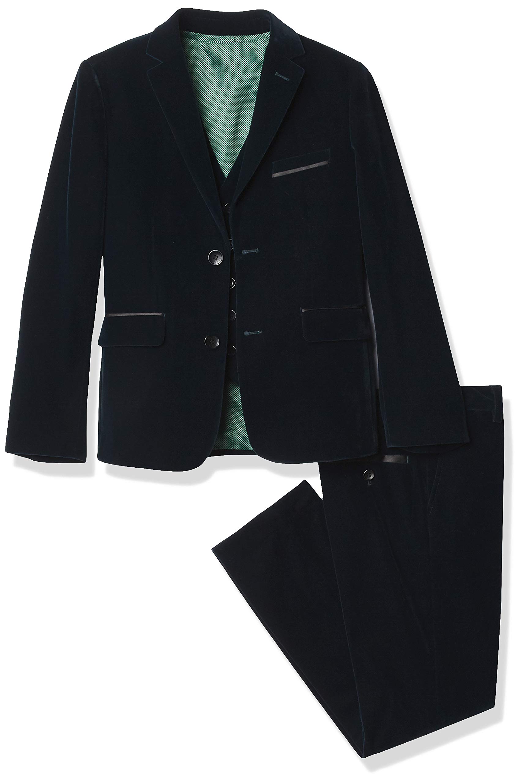 Isaac MizrahiBoys Slim Fit 3 Piece Velvet Suit
