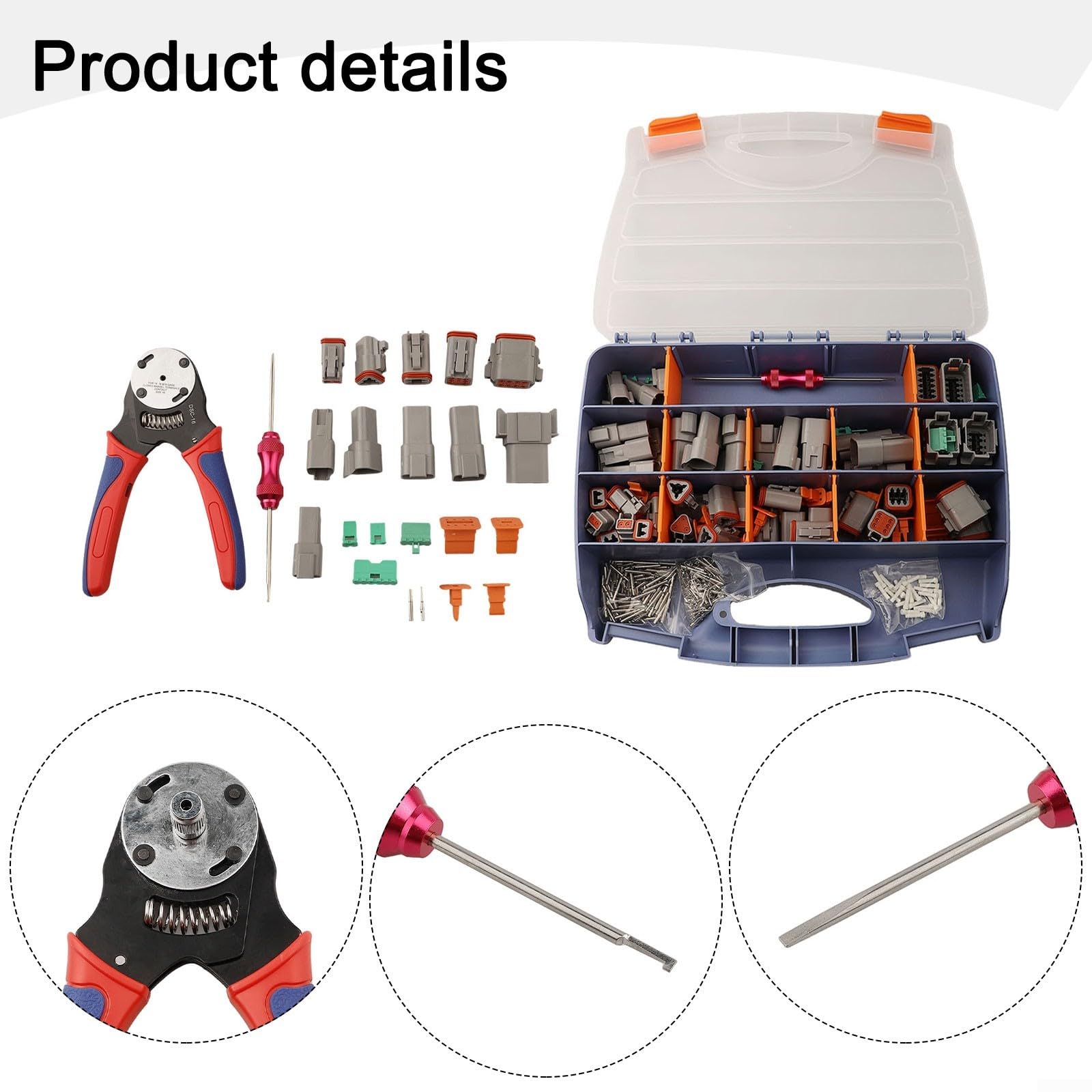 Kit de conectores resistentes para camiones, autobuses, vehículos mineros