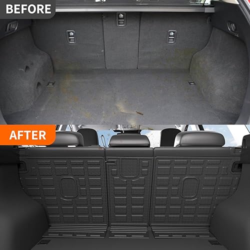 Miniatura 9 de powoq Compatible con Mazda CX-5 2017-2023, tapete para maletero de automóvil, protector de asiento trasero TPE para accesorios Mazda CX-5 2017 2018