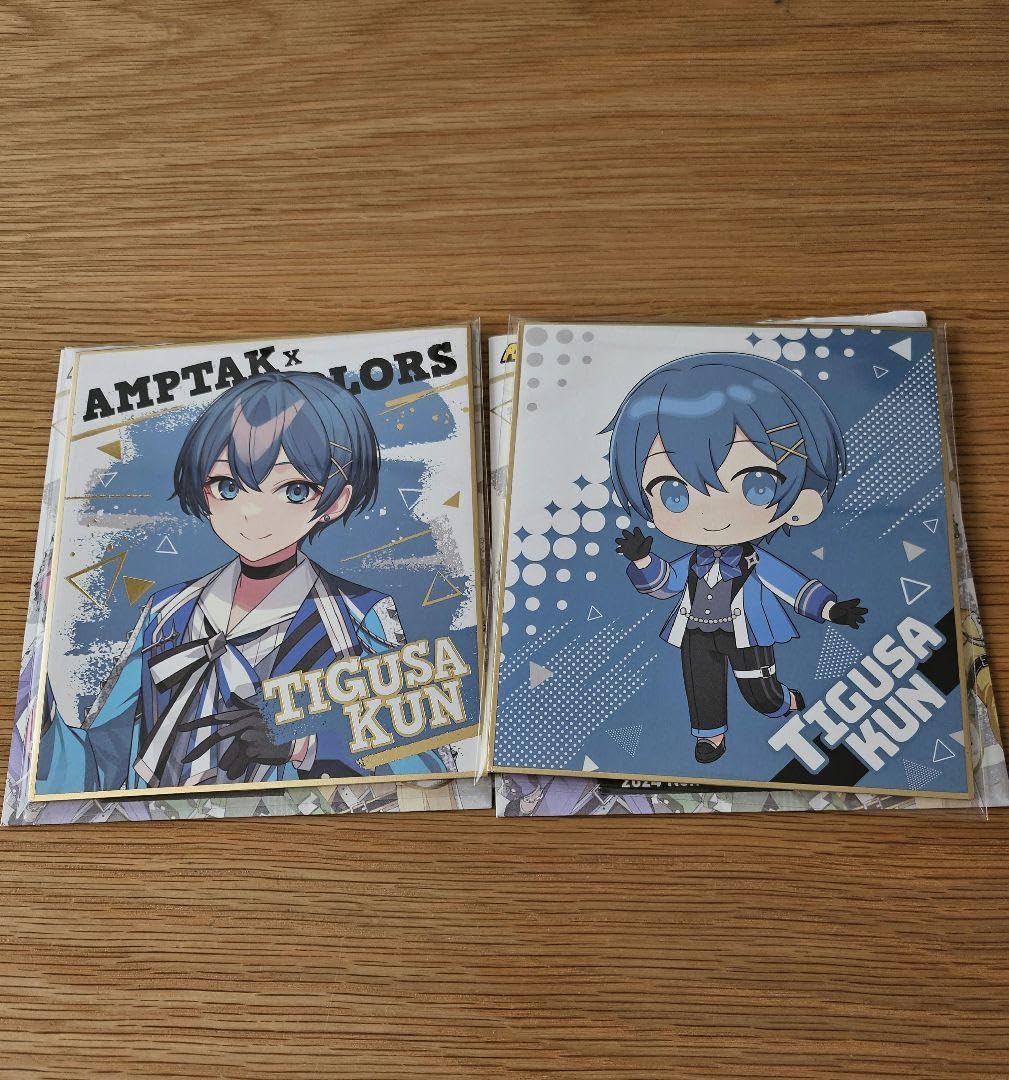 Amazon.co.jp: AMPTAK×COLORS ちぐさくん ミニ色紙セット : 文房具