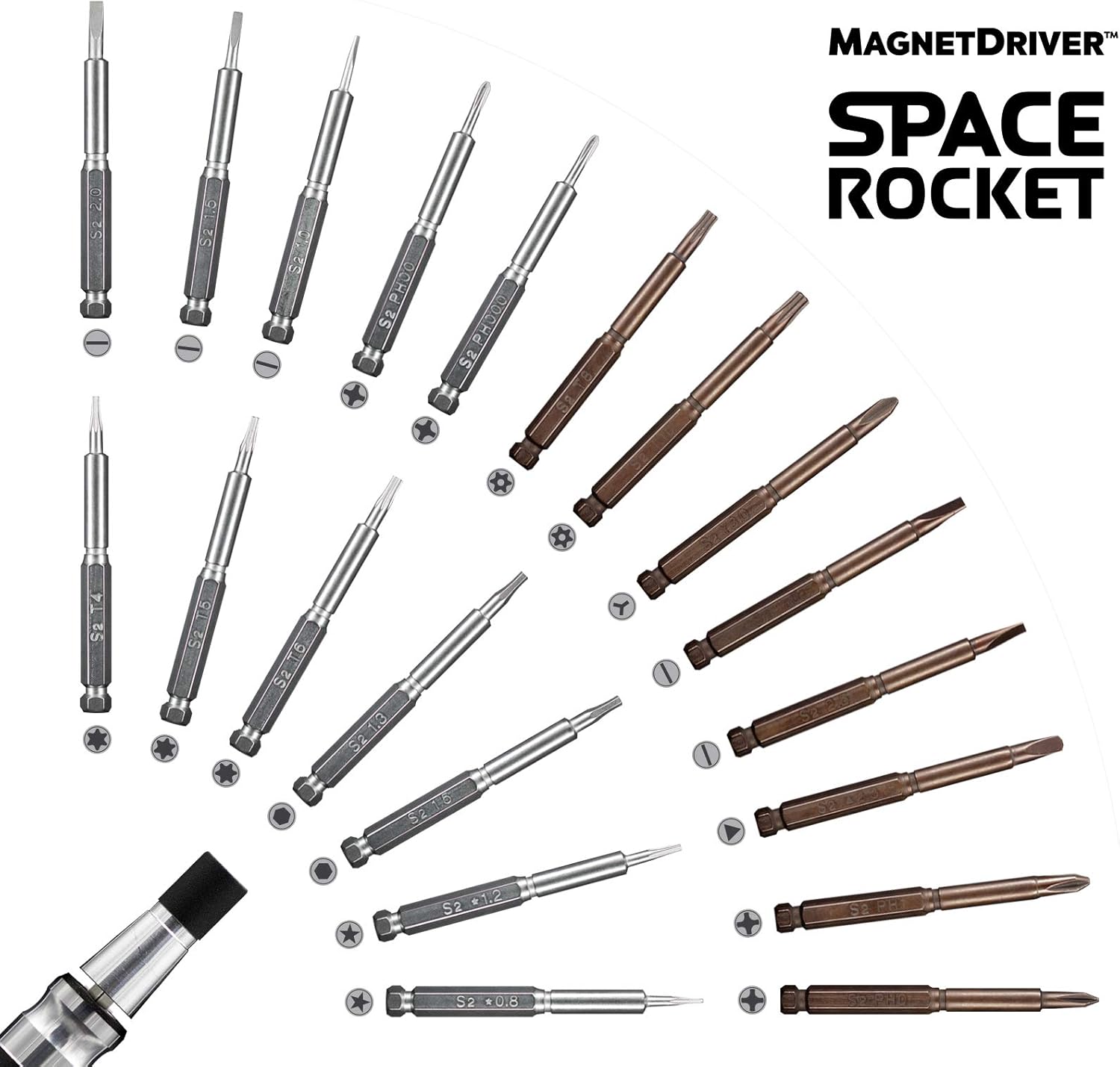 🔥 Hot Deals Space Rocket by Magnet Driver | Precision Screwdriver Kit with Magnetic Extender | Small Appliance and Electronic Repair DIY Tool Set (27 Piece Set) Free Shipping 🛒 Space Rocket by Magnet Driver | Precision Screwdriver Kit with Magnetic Extender | Small Appliance and Electronic Repair DIY Tool Set (27 Piece Set)