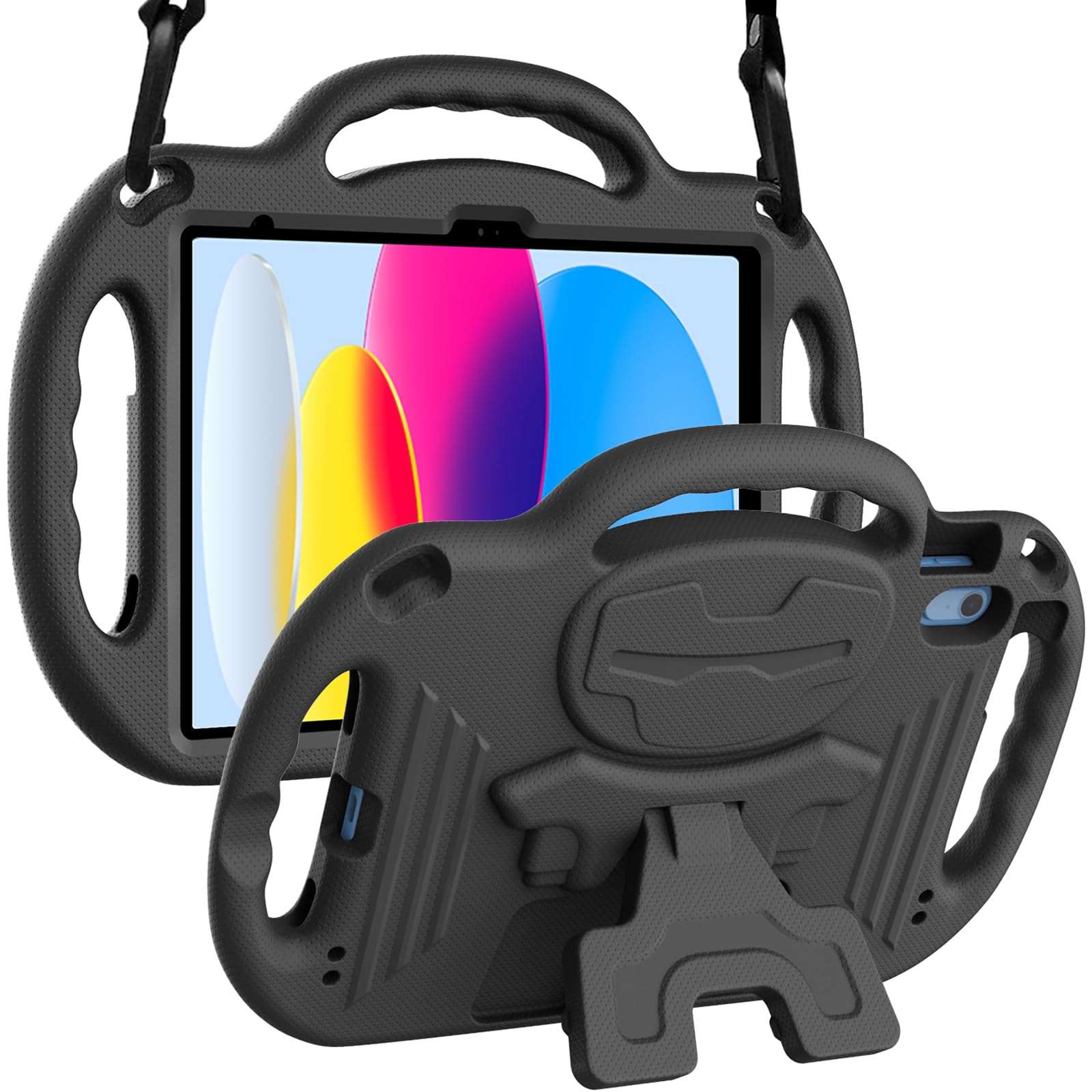 LTROP Kids Case for New iPad 10th Generation 10.9 Inch 2022, iPad 10.9 Case 10th Generation, with Shoulder Strap, Durable Handle Stand Child-Proof Bumper Case for iPad 10th Gen 2022, Black (B0BNPGM3W7) Amazon Price History, Amazon Price Tracker