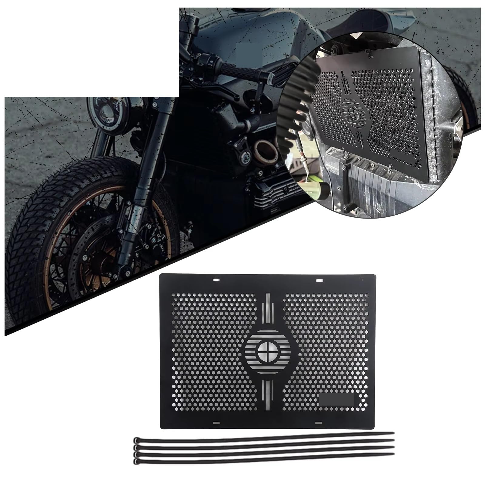 Moto Griglia Radiatore Protezione Griglia Della Co Per BMW Per K100 | Protezione della copertura della griglia del radiatore motociclo Protezione radiatore dell'acqua dell'olio in alluminio