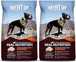 Meat Up Puppy Dog Food, 10 kg (Buy 1 Get 1 Free)