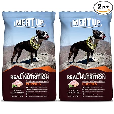 Meat Up Puppy Dog Food, 10 kg (Buy 1 Get 1 Free)