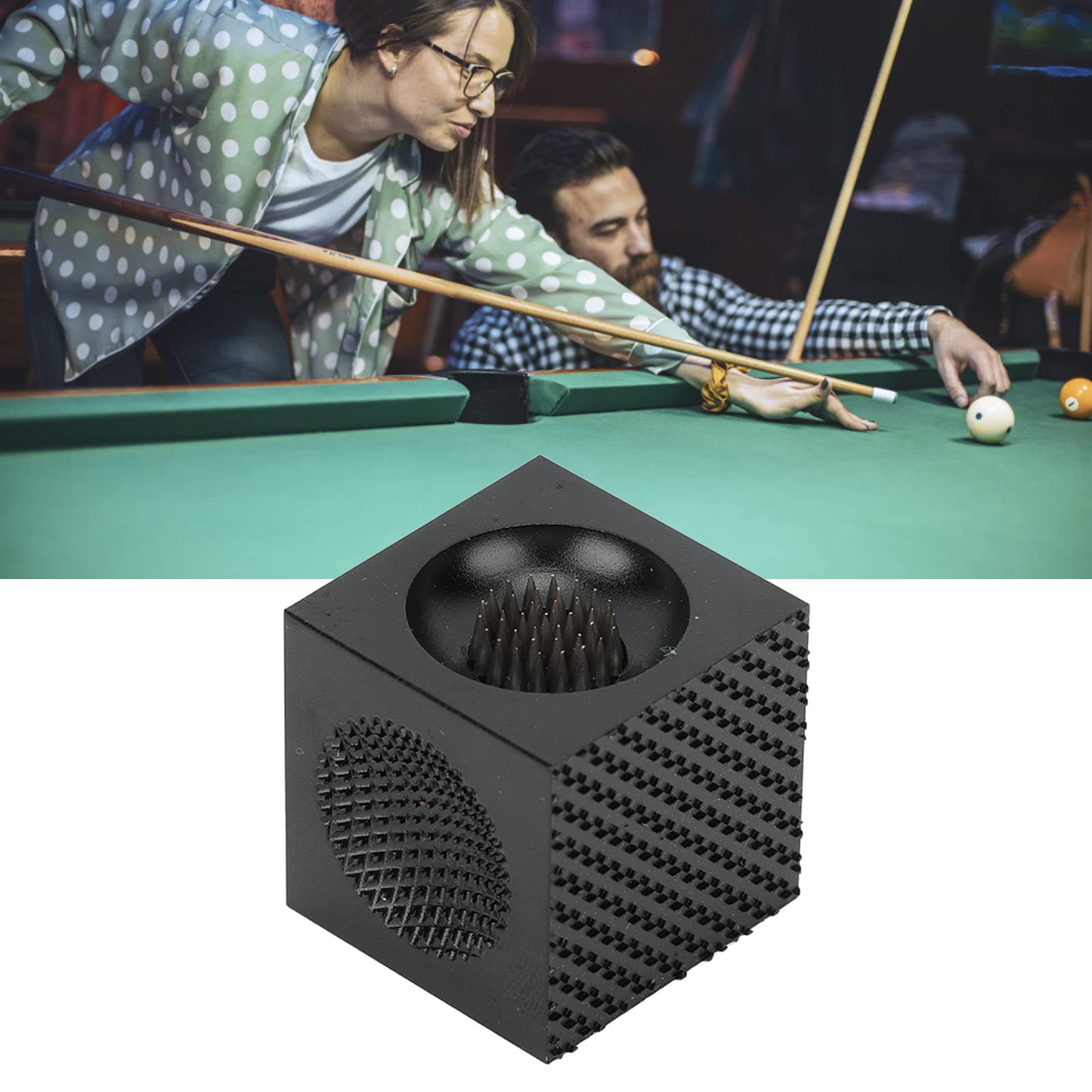 Black 5 In 1 Pool Cue Tip Tool Billiards Snooker Cue Trimmer/Tapper