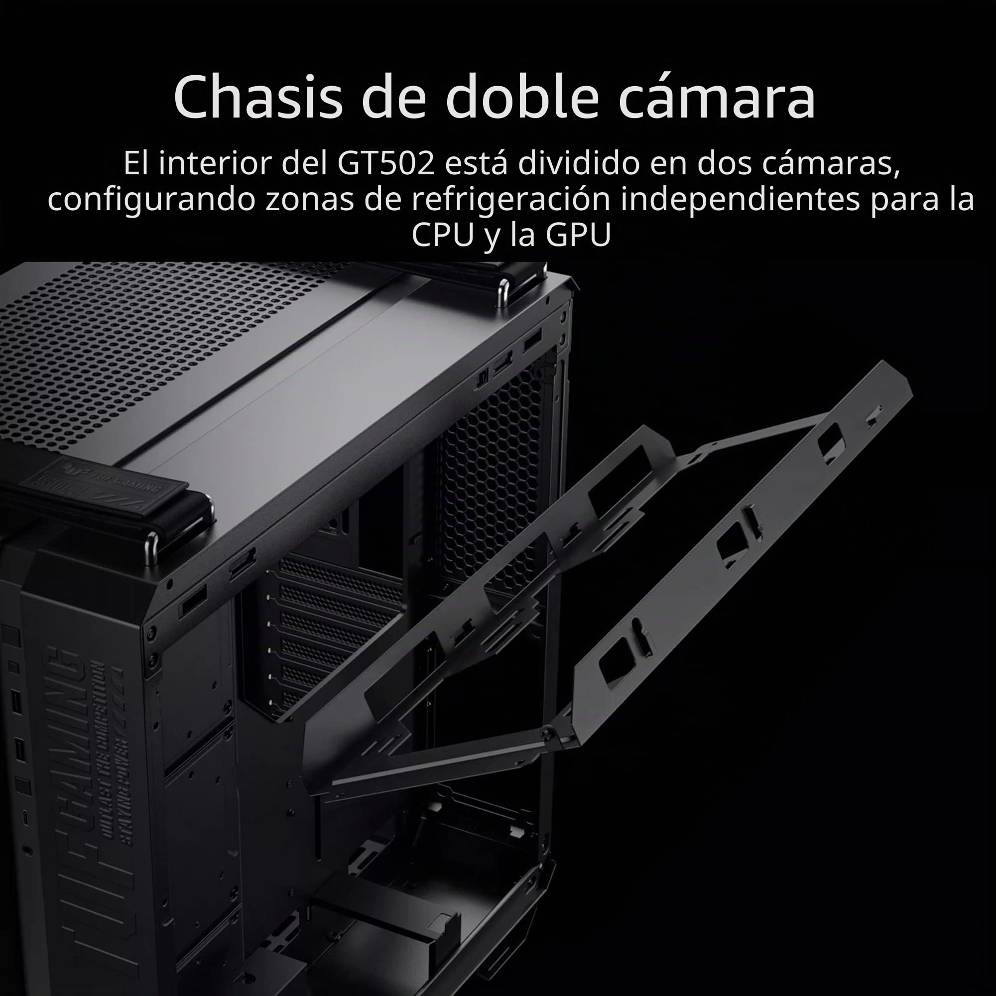 ASUS TUF Gaming GT502 Plus - Caja para PC Gaming ATX - Negra