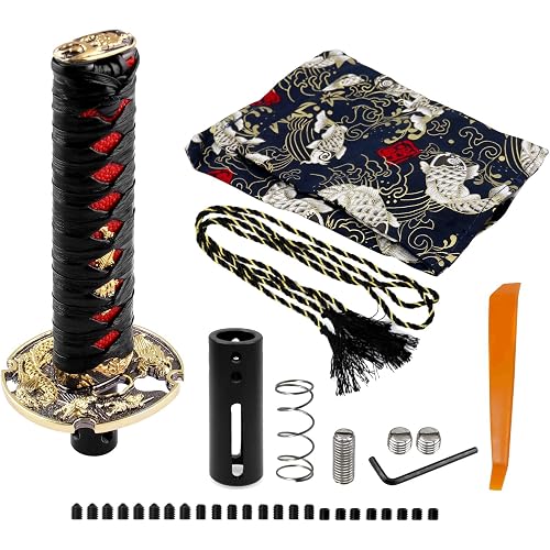 RYANSTAR Samurai Sword Shift Knob & Boot Cover Automatic Katana Style