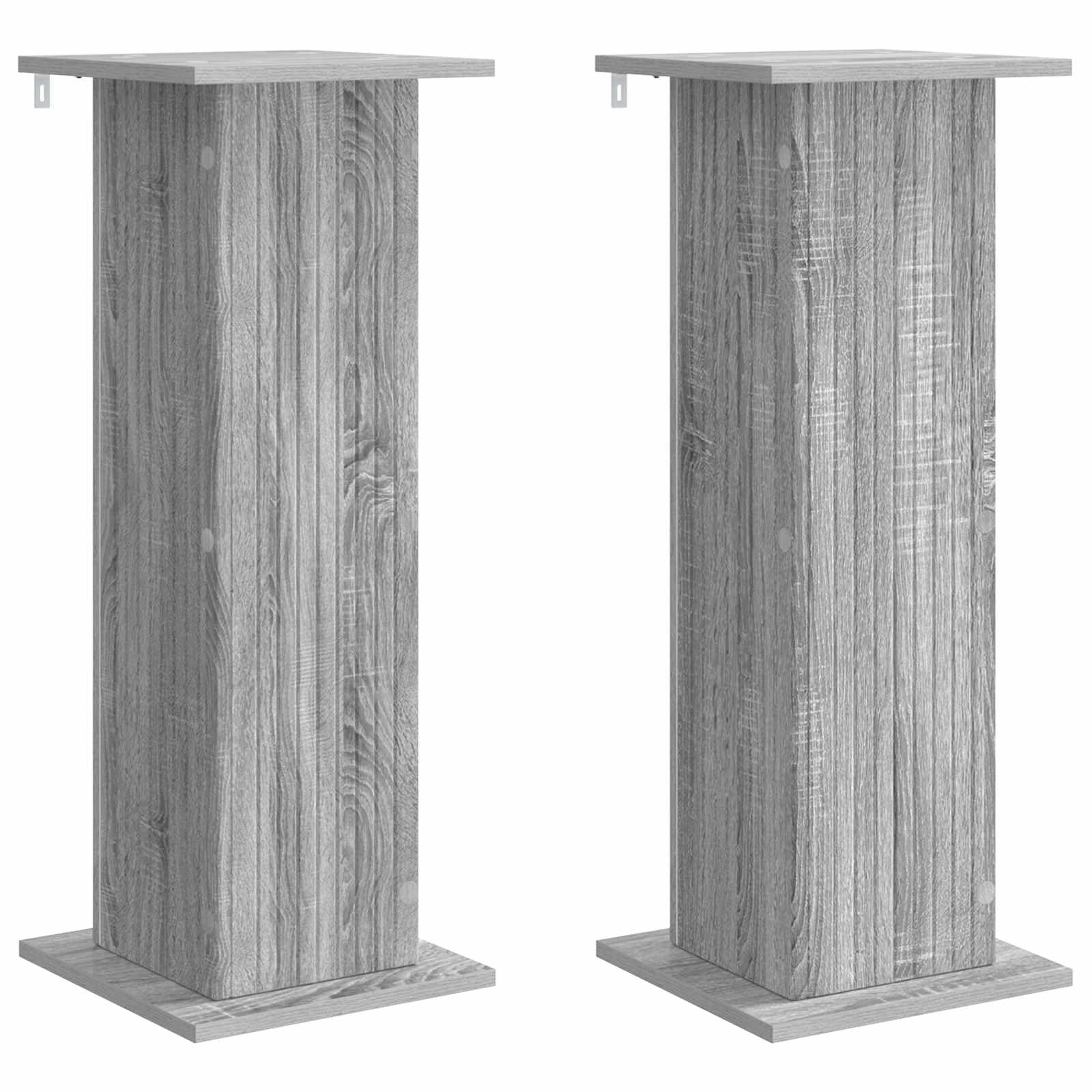 Pflanzenständer 2 pcs Graues Sonoma 30,5 x 30 x 80,5 cm