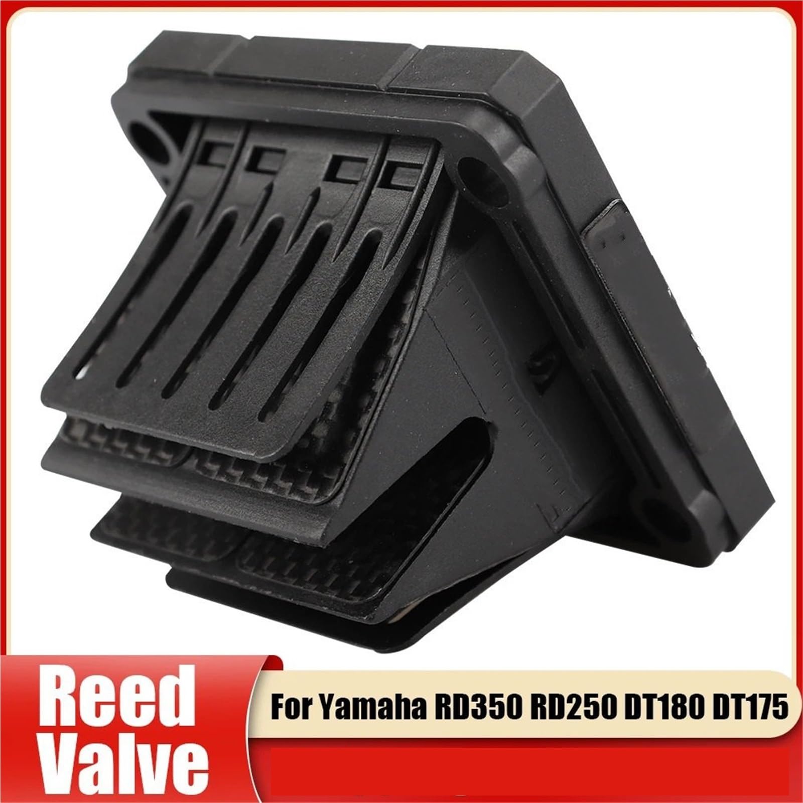 Motorrad Membranblock V4144 Reedventil passend für RD350 RD250 DT180 DT175 YZ125 RXZ RXZ-D Y15ZR RX115 YZ60 Reeds Einlass membrane