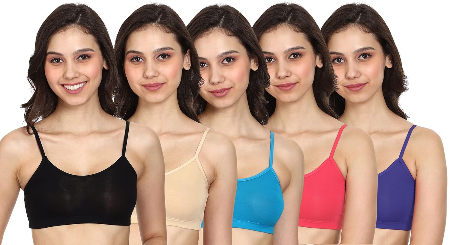 Mysha Women's Spandex Non Padded Non-Wired Sports Bra (Pack of 5) - Review, Price and Buying Guide