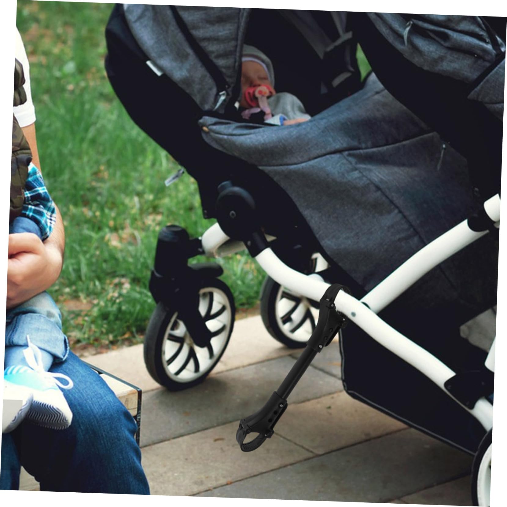 Lot de 2 connecteurs de poussette doubles légers pour poussette pour une utilisation facile en extérieur Design durable pour la marche et le shopping pour deux garçons et filles