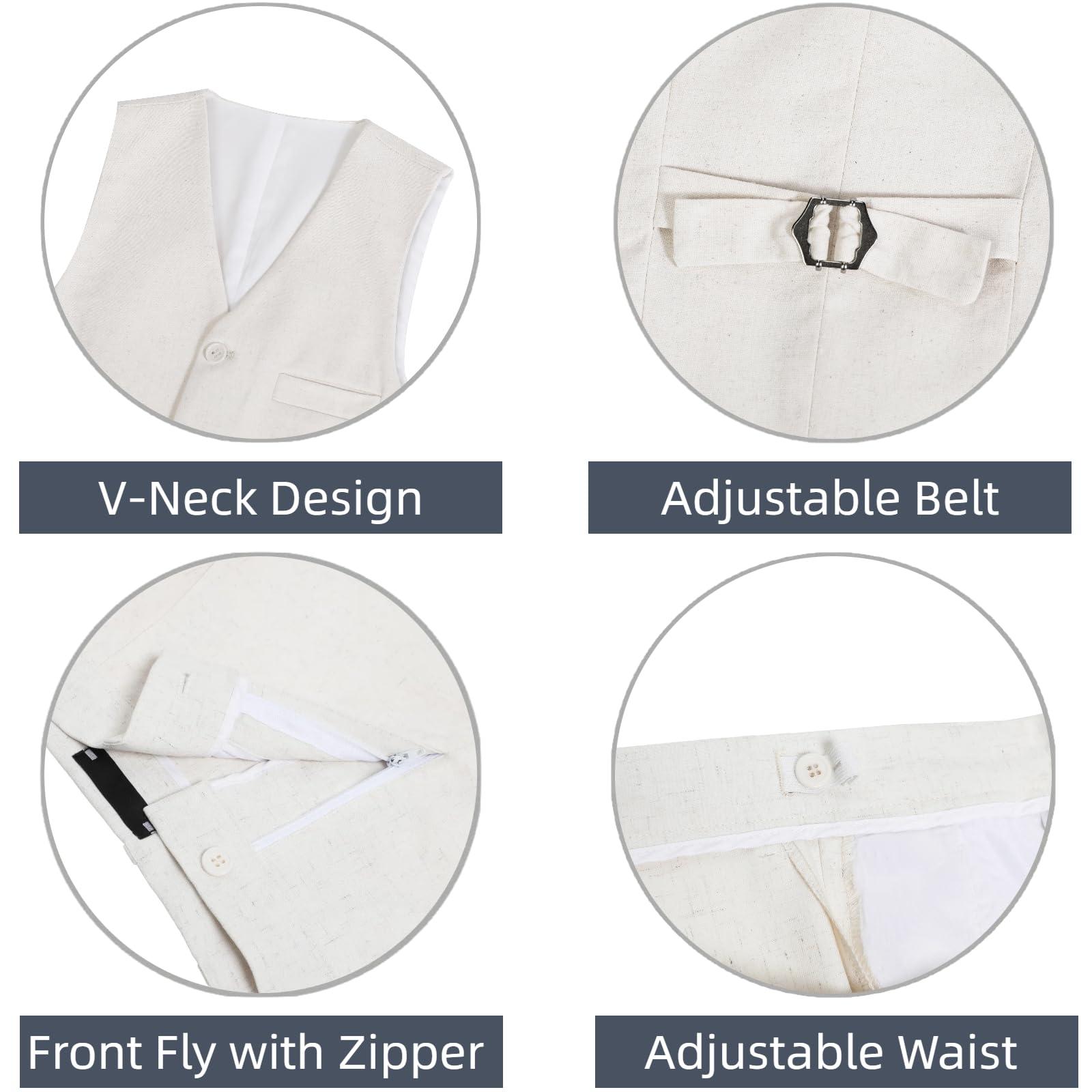 Jungen Ly05-linen Abendanzug - Set