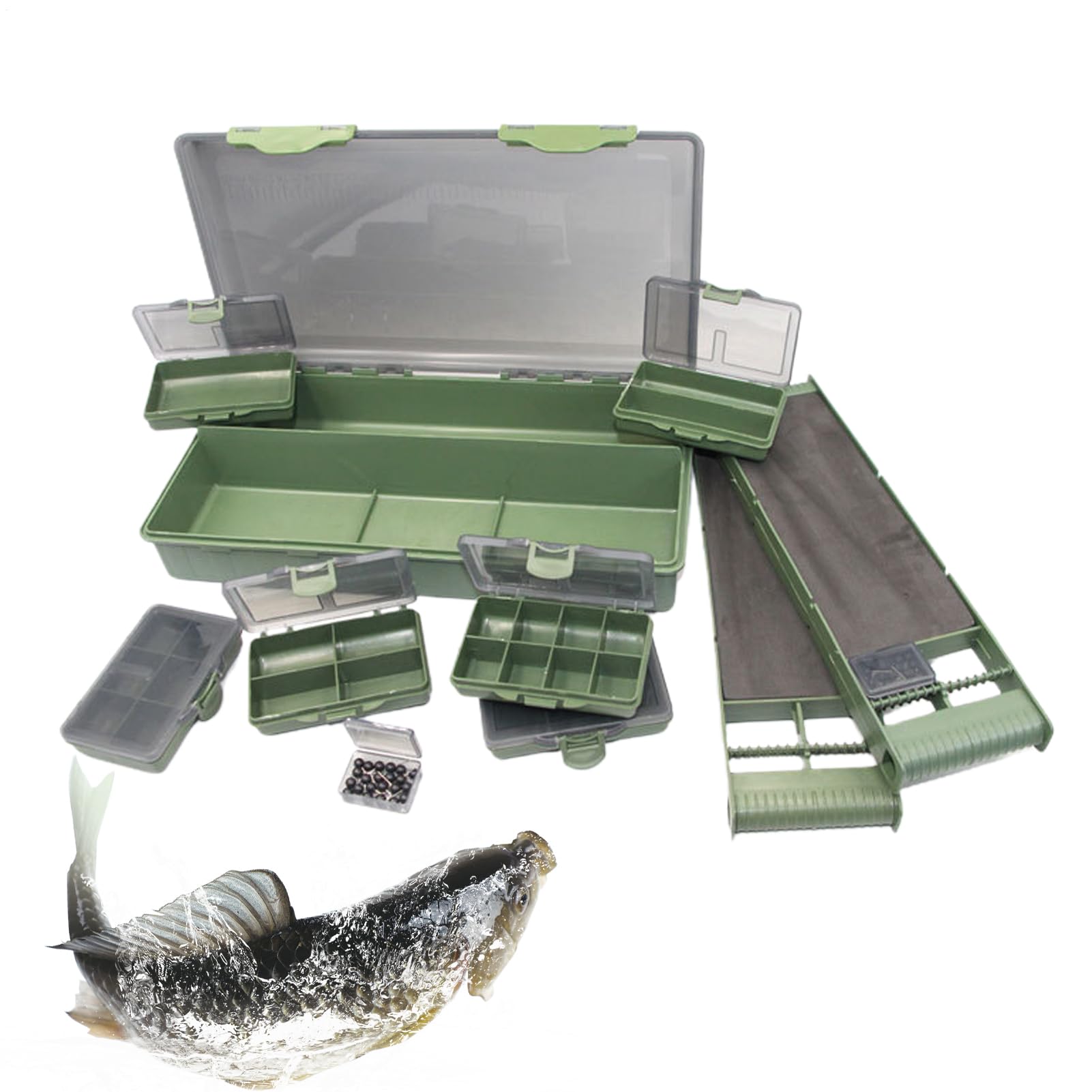 Scatola Per Attrezzi Da Pesca Organizzatore Portatile Di Grande Capacità | Archiviazione Per Attrezzatura Da Pesca Per Principianti Famiglia Uomini Donne Outdoor Acqua Sa