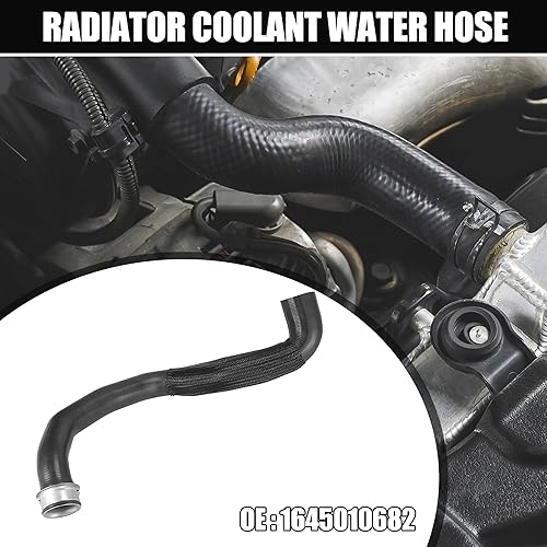 Miniatura 2 de X AUTOHAUX Tubo de enfriamiento superior de la bomba de agua de la manguera del radiador del coche 1645010682 para Mercedes-Benz GL550 ML550 GL450