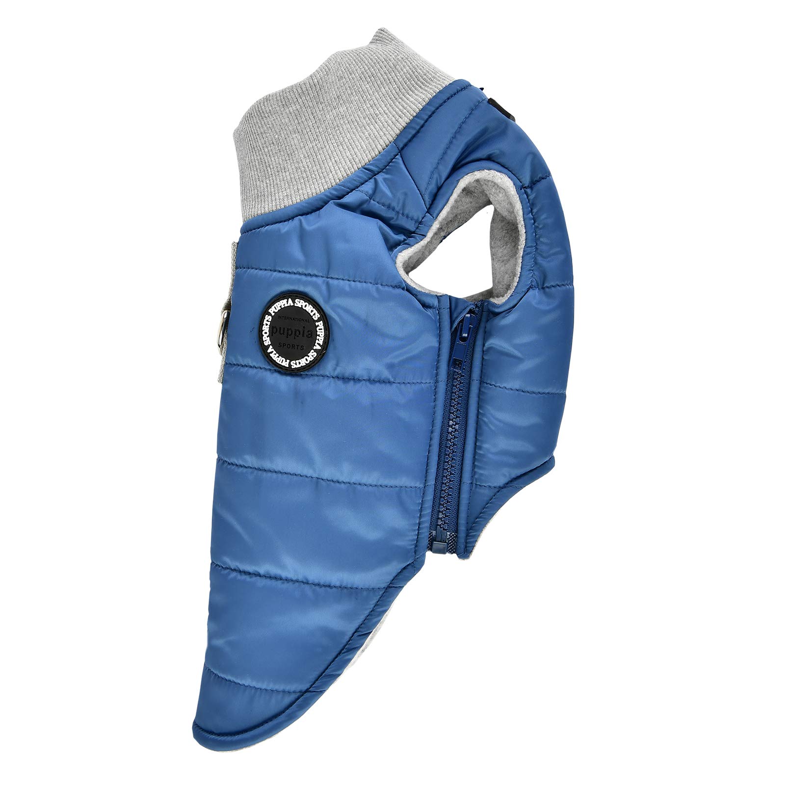 Puppia Waterproof Winter Vest with Integrated Harness, L, Dark Blue - Image 3