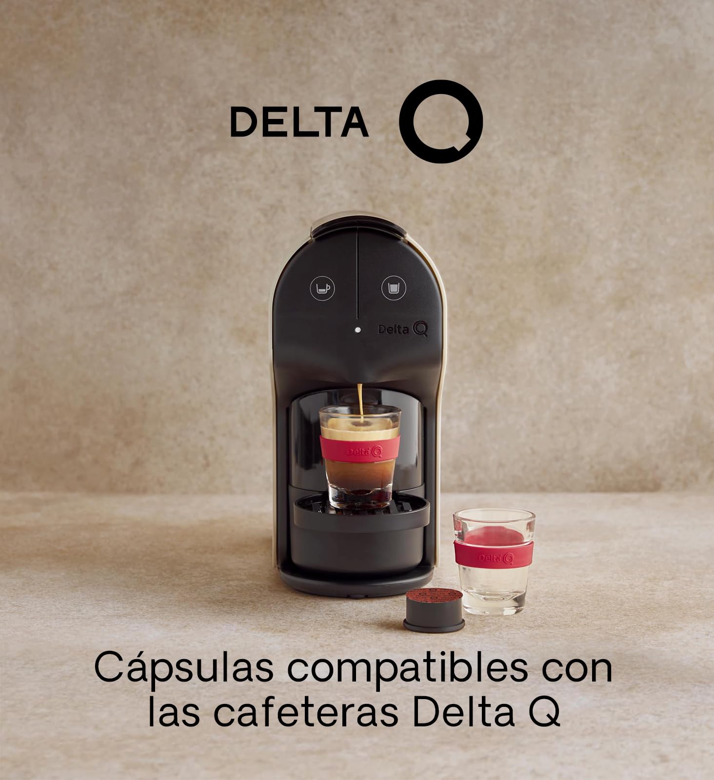 Cápsulas de Café Molido Delta Q Qalidus Espresso Intenso Caramelo Intensidad 10 80 uds