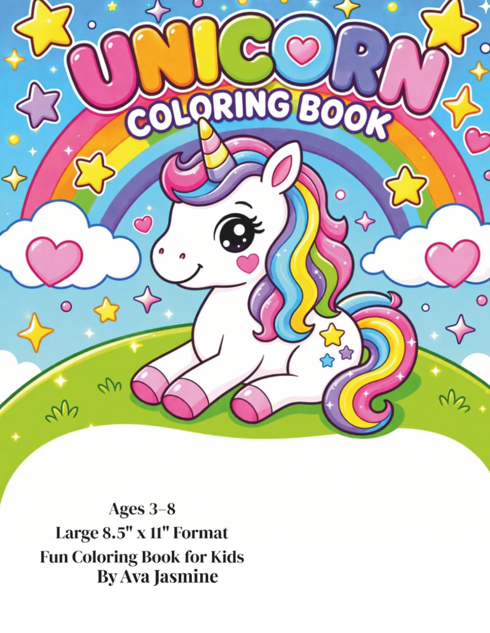 Unicorn Coloring Book for Kids Ages 3–8: Fun and Easy Unicorn Coloring Pages with Cute Magical Unicorns, Rainbows and Simple Designs for Preschool and ... Kids (Kids Learning Studio Coloring Books)
