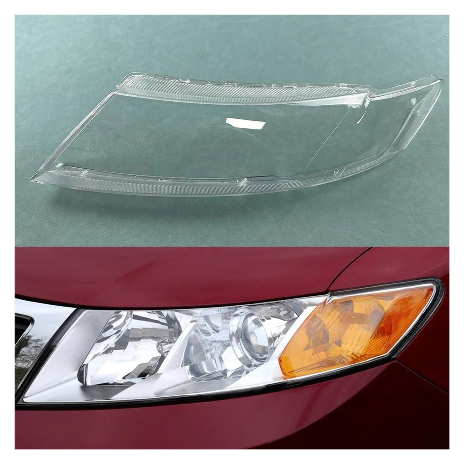 Compatible with Kia Optima (Overseas Version) 2009 Headlight Cover Lamp Shade Headlamp Shell Lampshade Transparent Cover Lens(Color:1PCS Left Side)