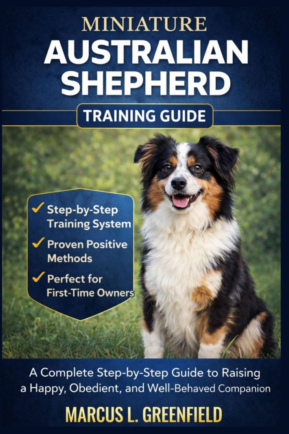 MINIATURE AUSTRALIAN SHEPHERD TRAINING GUIDE: A Complete Step-by-Step Guide to Raising a Happy, Obedient, and Well-Behaved Companion.