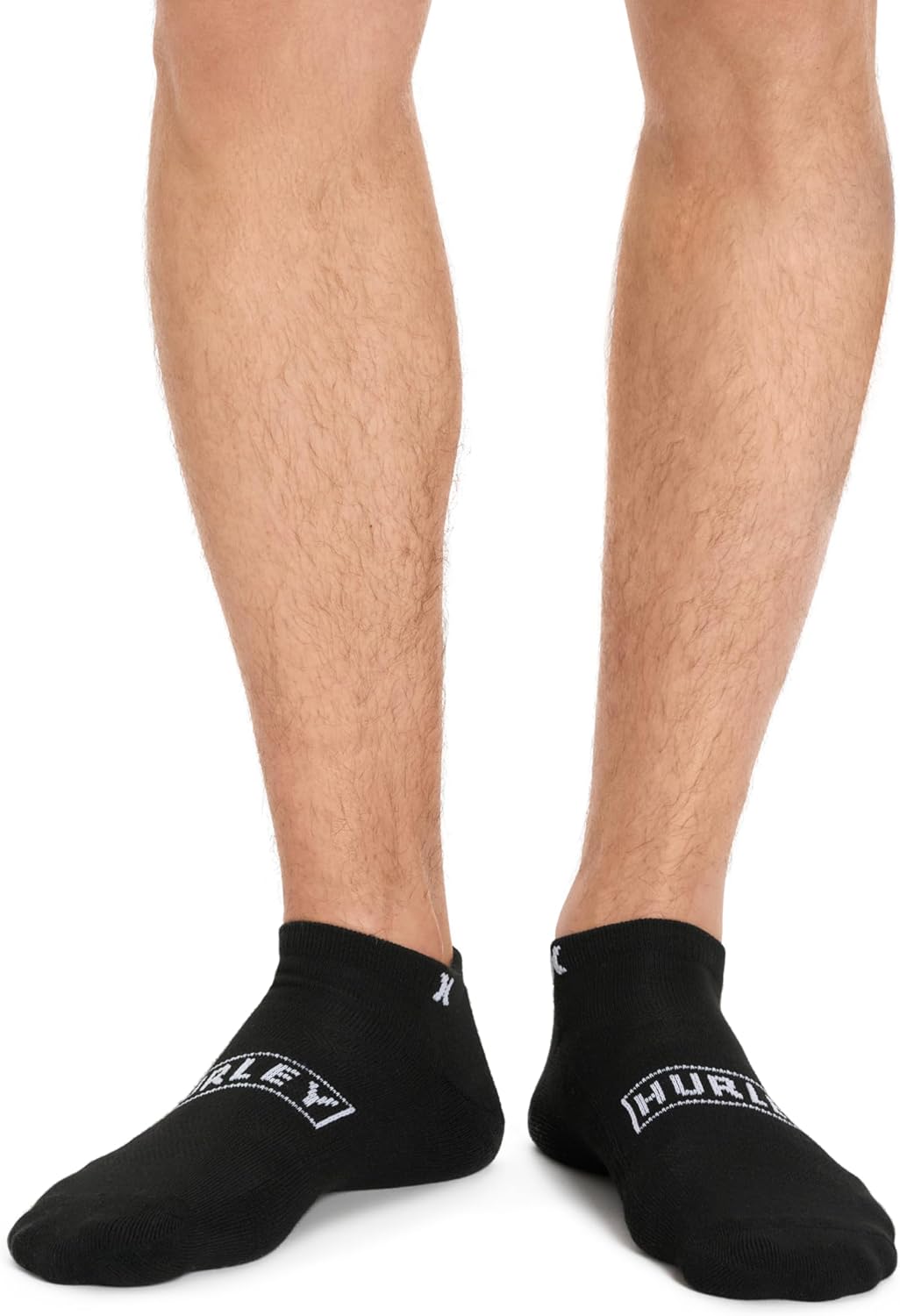Hurley Mens 8 Pack Sport Cushioned Low Cut Socks - Image 3