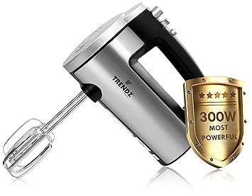 Trendz Forever Stainless Steel 400 Watt HM1822 Hand Mixer, Silver