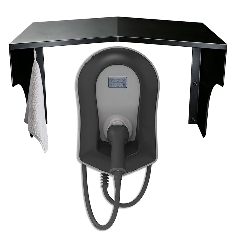 Cobertura Protetora de Parede para Carregador de Veículo Elétrico Nexoroot EVC-816 em Aço-Carbono Preta