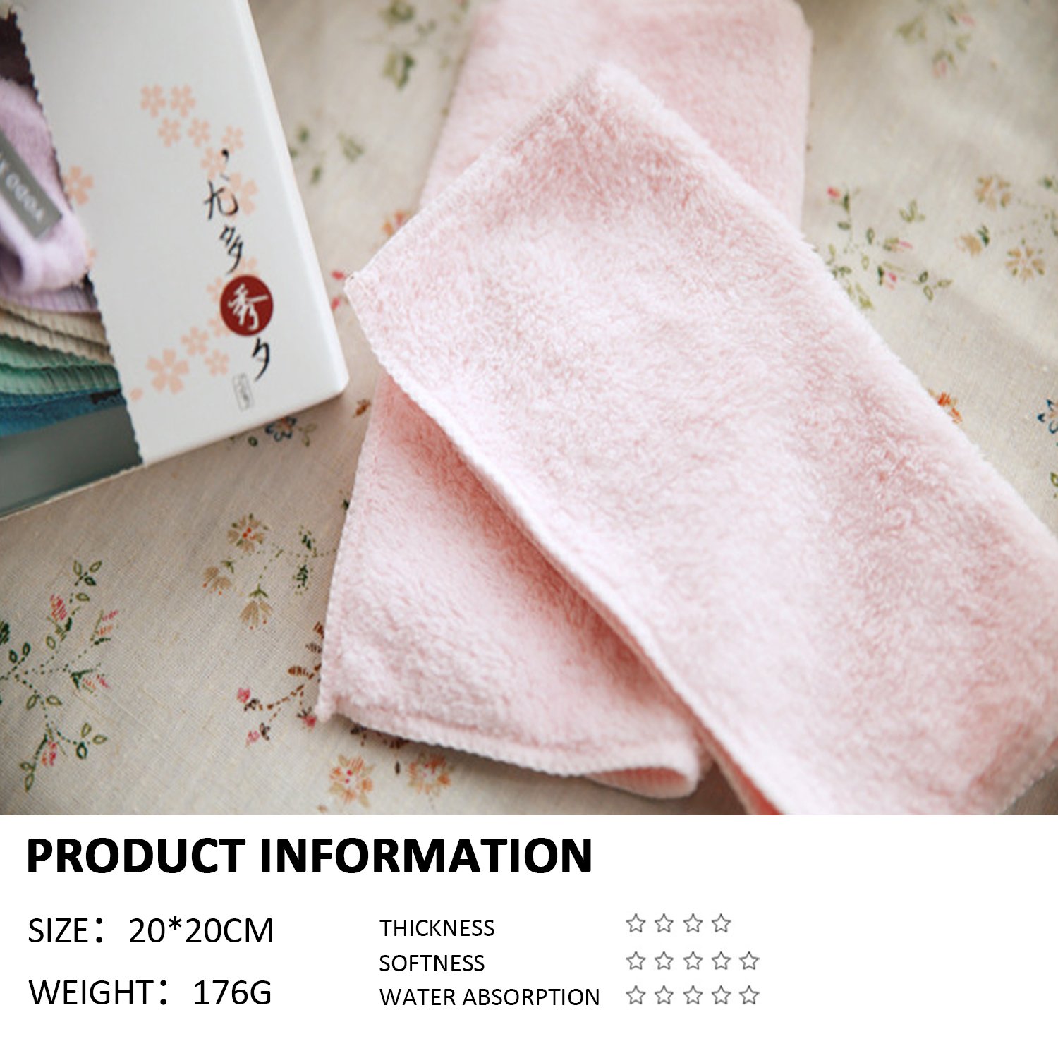 SONARIN Réutilisable Tissu microfibre Lingettes pour bébés Serviette bébé, plus douce, 100 lingettes(10 paquets)